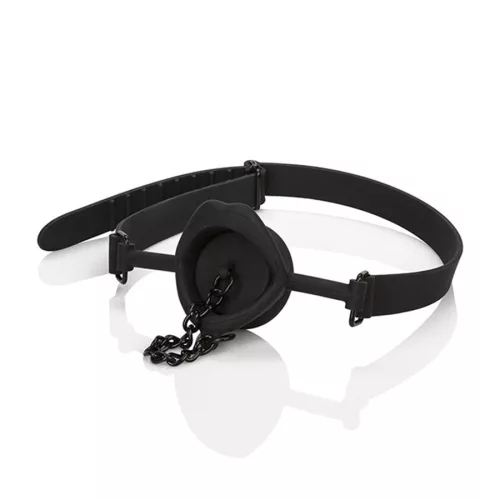 CALEXOTICS - SCANDAL GAG WITH BLACK SILICONE PLUG