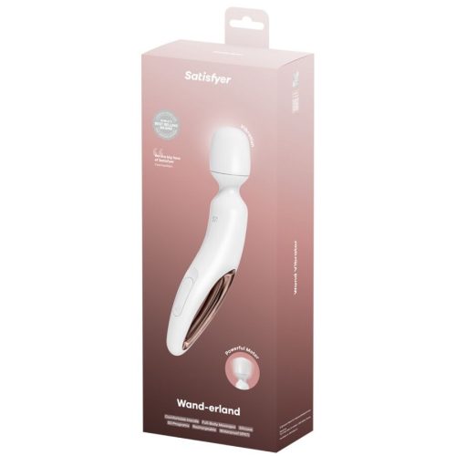 SATISFYER - ERLAND VIBRÁLÓ MASSZÍROZÓ FEHÉR PÁLCA