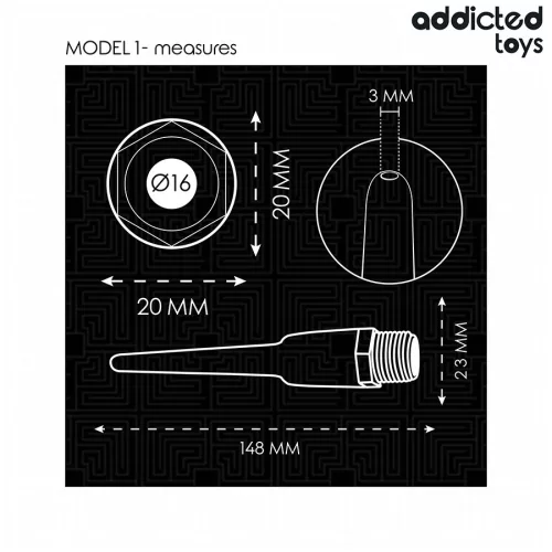 ADDICTED TOYS - ANAL CLEANER WITH UNIVERSAL ADAPTER MODEL 1