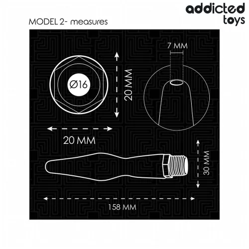 ADDICTED TOYS - ANAL CLEANER WITH UNIVERSAL ADAPTER MODEL 2