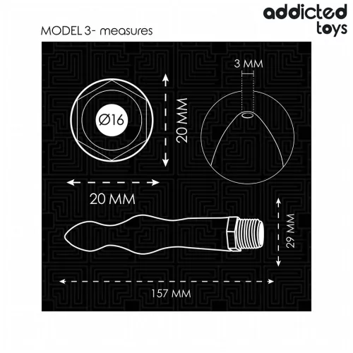 ADDICTED TOYS - ANAL CLEANER WITH UNIVERSAL ADAPTER MODEL 3