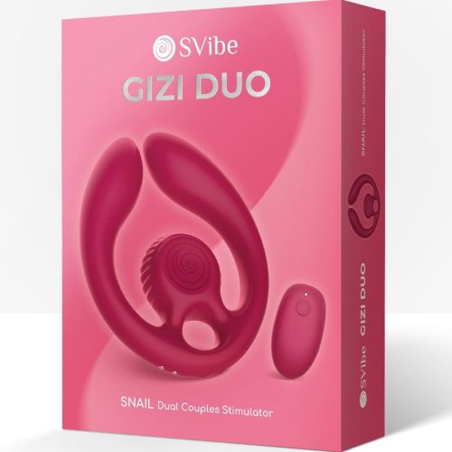 CSIGA HANGULAT - GIZI DUO PÁROS STIMULÁTOR TÁVIRÁNYÍTÁSÚ BORDÓ