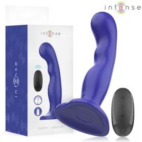  INTENSE - SHORTY VIBRÁTOR TAPADÓKORRÓVAL KÉK TÁVIRÁNYÍTÓVAL