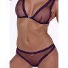 PASSION - BELISSANA MELLTARTÓ + TANGA SZETT VIOLET S/M