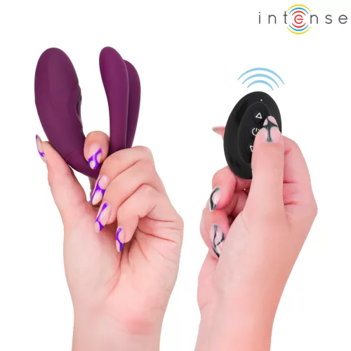 INTENSE - SANDRA TAPPING ÉS REZGŐ CLAMP STIMULÁTOR TÁVIRÁNYÍTÓ