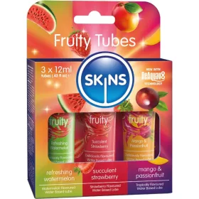   SKINS - FRUITY LUBES KIT WATERMELON, STRAWBERRY & MANGO LUBRICANTS 3 x 12 ML