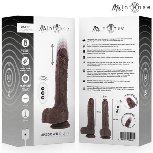 MR INTENSE - MATT REALISTA MULTIFUNKCIÓ REZGÉSSZERŰ TÁVIRÁNYÍTÓVAL FEL-LE 22 CM -O-4 CM