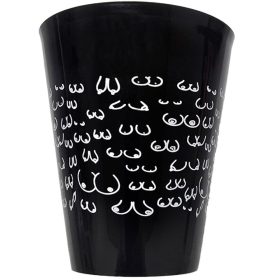 DIABLO PICANTE - FEKETE POHÁR 500 ML FEHÉR MELLEKKEL