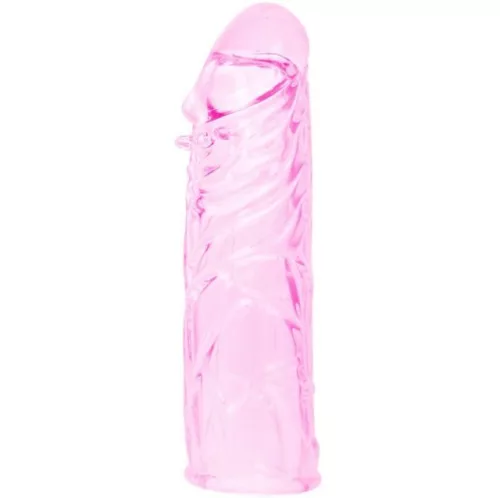 BAILE - PINK STIMULATING SILICONE PENIS COVER 13 CM