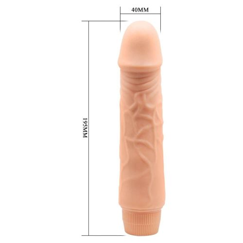 Portable Jeff Realistic Multi-Speed Vibrator 7.6"