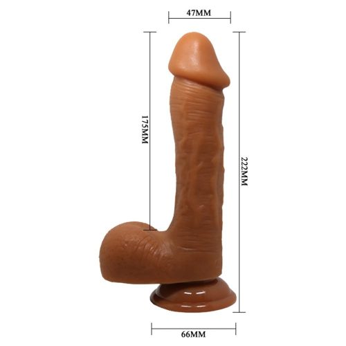 Beautiful Johnson 9.2" Dildo Brown