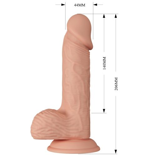 Beautiful Catoblepas 8.1" Dildo Flesh