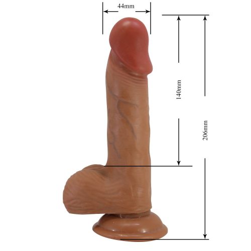 Beautiful Catoblepas 8.1" Dildo Brown