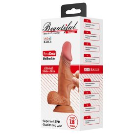Beautiful Zebulon 7.6" Dildo Brown