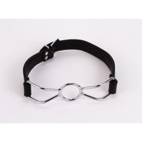   Calf Softy Leather Top and Lamb Leather Padding with Stainless Steel Mouth Piece Black