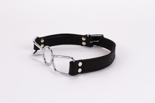 Calf Softy Leather Top and Lamb Leather Padding with Stainless Steel Mouth Piece Black