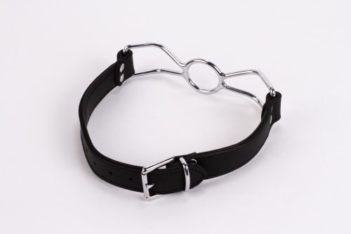 Calf Softy Leather Top and Lamb Leather Padding with Stainless Steel Mouth Piece Black