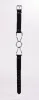Calf Softy Leather Top and Lamb Leather Padding with Stainless Steel Mouth Piece Black