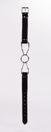 Calf Softy Leather Top and Lamb Leather Padding with Stainless Steel Mouth Piece Black