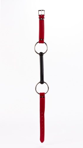 Calf Softy Leather Top and Lamb Leather padding with Silicone Mouth Piece Red