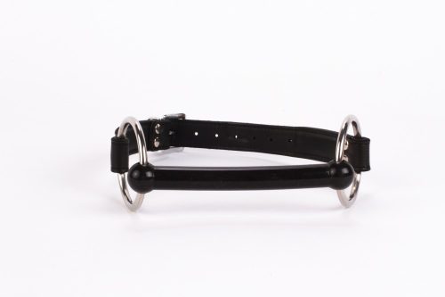 Calf Softy Leather Top and Lamb Leather padding with Silicone Mouth Piece Black