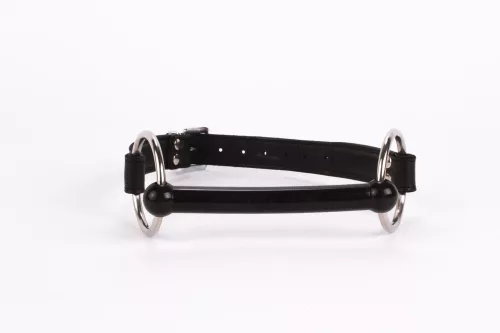 Calf Softy Leather Top and Lamb Leather padding with Silicone Mouth Piece Black