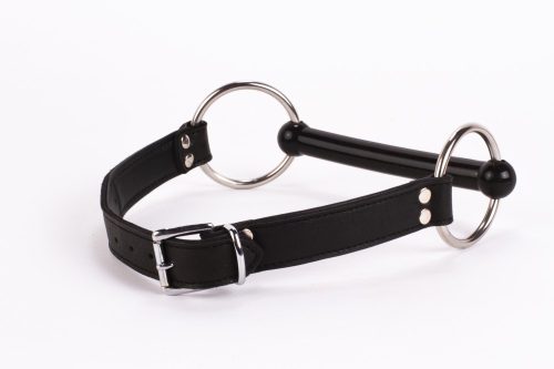 Calf Softy Leather Top and Lamb Leather padding with Silicone Mouth Piece Black