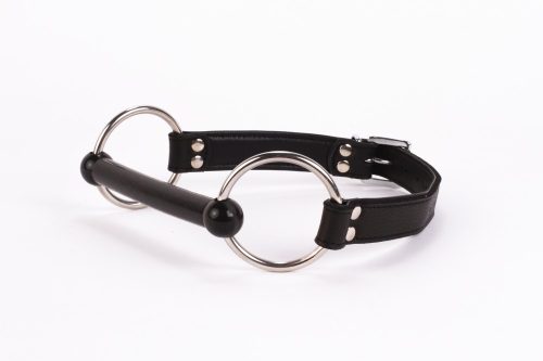 Calf Softy Leather Top and Lamb Leather padding with Silicone Mouth Piece Black