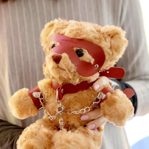 Crushious Crushito Bondage Plüssmackó 31 cm piros
