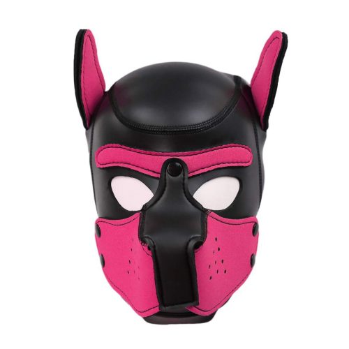 PUPPY – pink neoprene hood for a sensual experience
