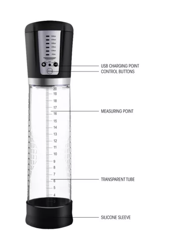 Automatic penis pump – premium vacuum device 20x6 cm