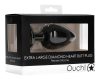 Diamond Heart – extra large anal plug in black