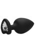 Diamond Heart – extra large anal plug in black