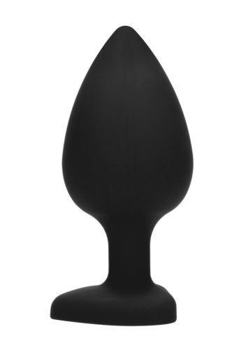 Diamond Heart – extra large anal plug in black