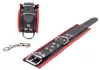 Leather anklets – black and red premium sensuality