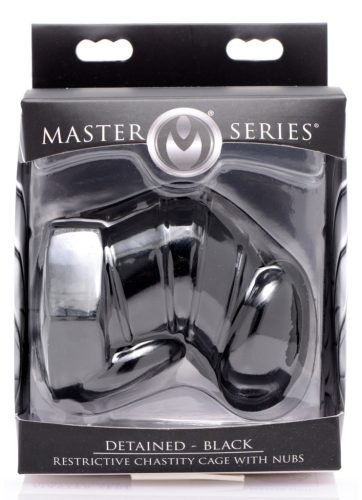 Detained – 7 cm long premium locking cage black