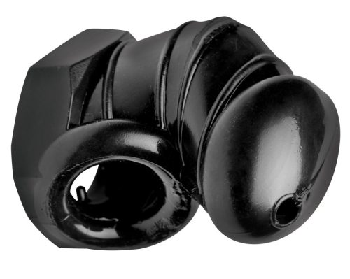 Detained – 7 cm long premium locking cage black