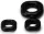 Boner – black penis ring and testicle stretcher set