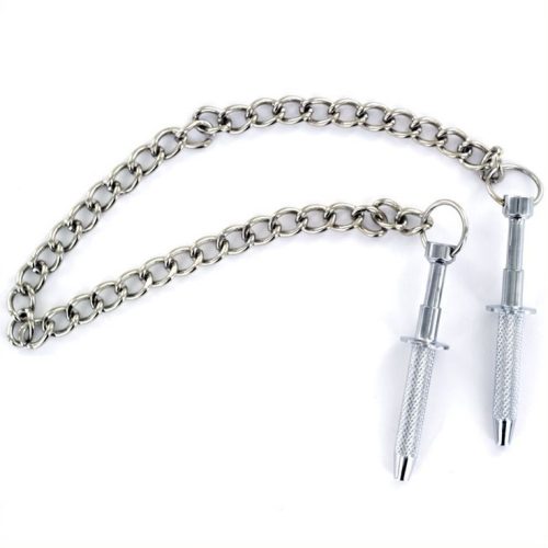 Sensual nipple tweezers with Extreme Sensations hooks
