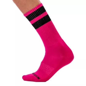 Training socks – in pink-black color combination