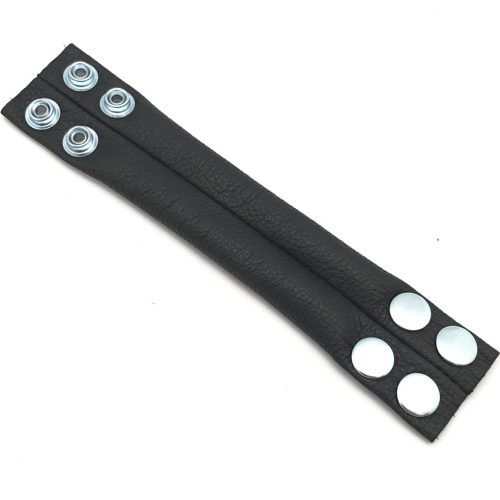 Leather testicular stretcher 140g - with 4 snap closures