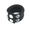 Leather testicular stretcher 140g - with 4 snap closures