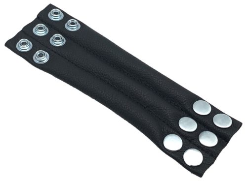 Premium Leather Testicle Stretcher 190g - with 6 snaps