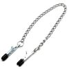 Metal breast clip with chain – an elegant stimulating accessory