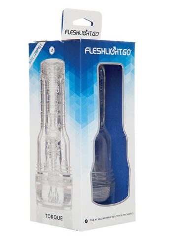 Fleshjack GO Torque – prémium maszturbátor, átlátszó kialakítással