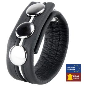 Premium Leather Penis Ring – 3 Grades, Black and White