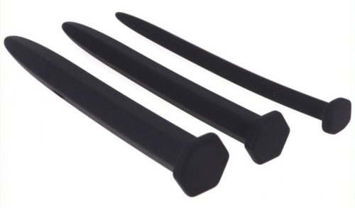 Hexagon – 3 silicone urethra cones (15 cm, 8-12-16 mm)