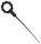 Vibrating urethral wand with O-ring – 17.5 cm, 3-8 mm diameter