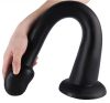Whale – long black vibrator with a tip of 42 x 6 cm