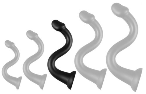 Whale – long black vibrator with a tip of 42 x 6 cm